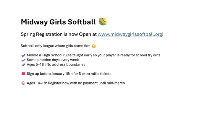 Spring Registration Now Open!